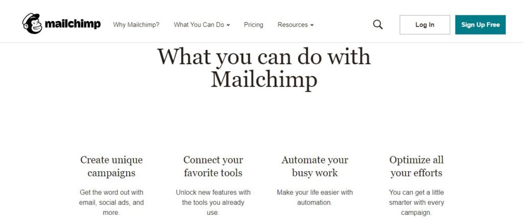 mailchimp email marketing